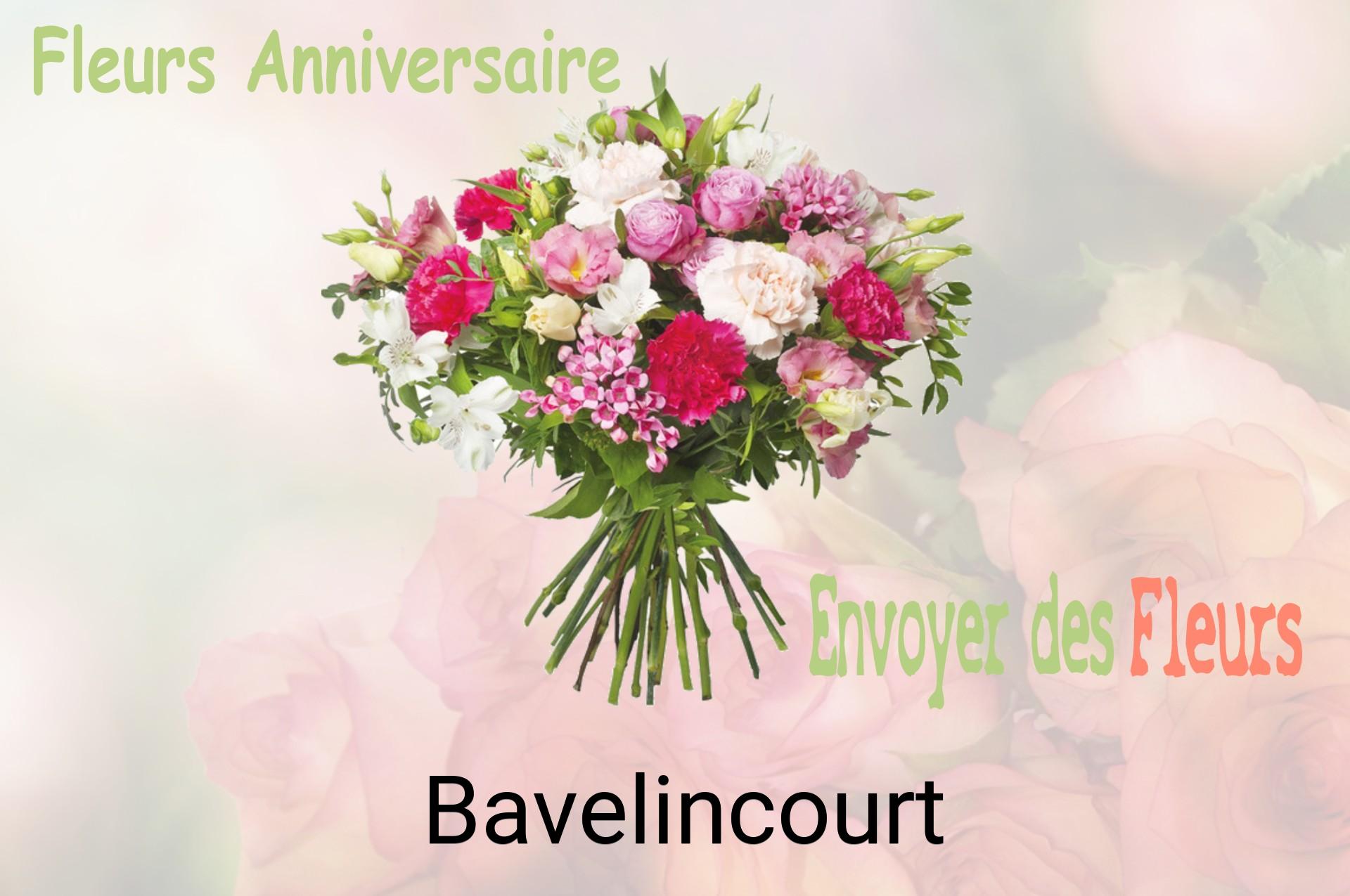 Bouquet de fleurs d’anniversaire livré à Bavelincourt