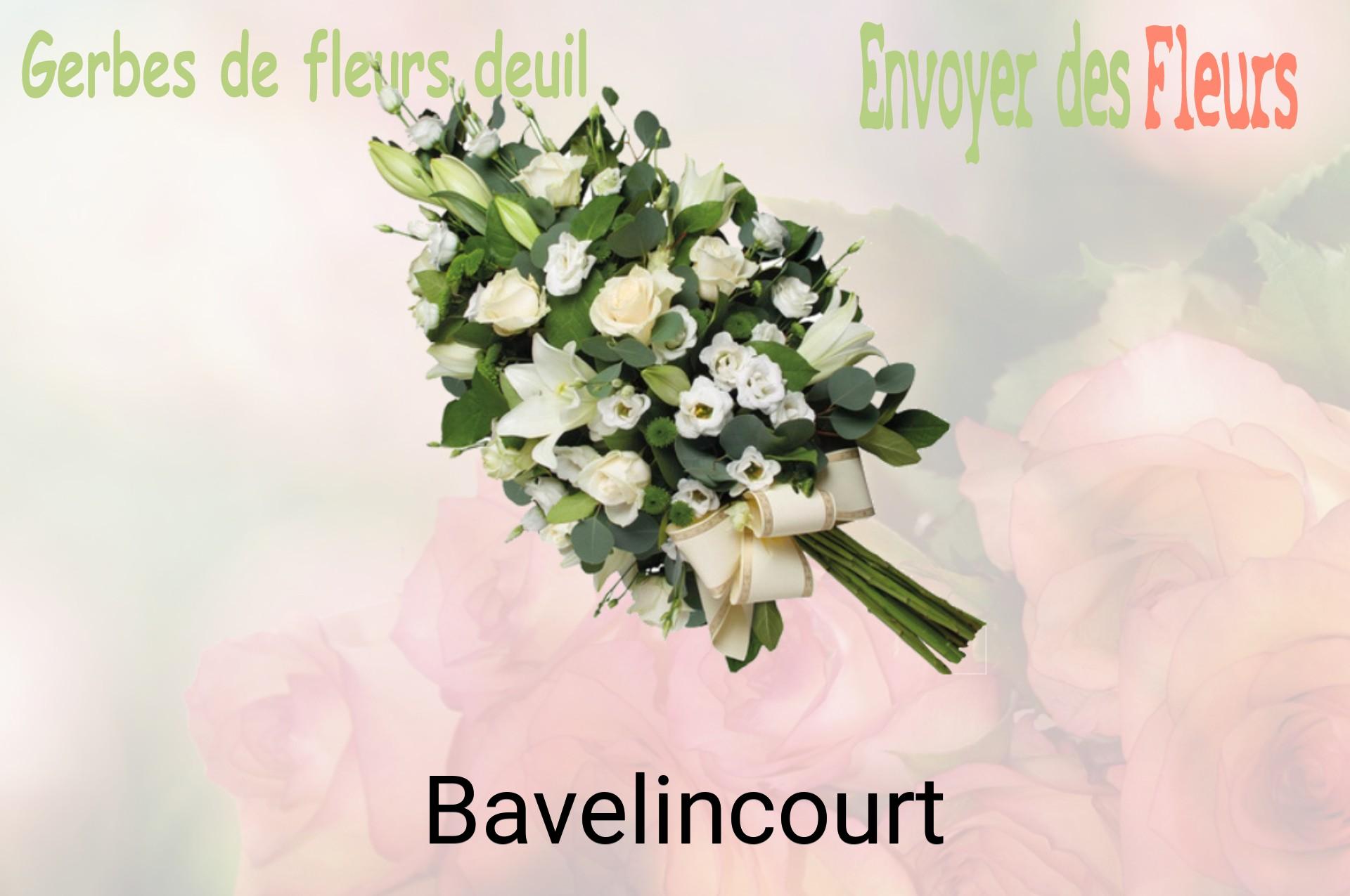 Gerbe de fleurs de deuil livrée à Bavelincourt